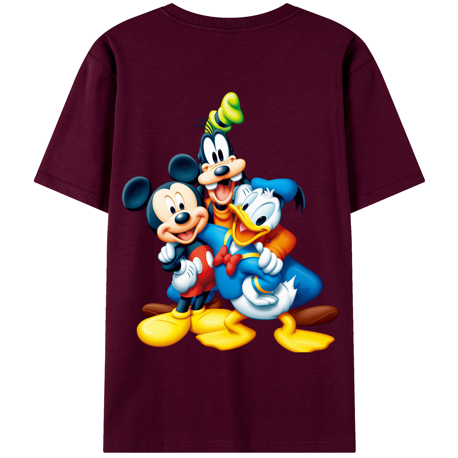 （画像用） ミッキーマウス Mickey Mouse レディース半袖Tシャツ(バックプリント)